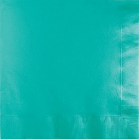 Creative Converting 324770 Teal Lagoon Luncheon Napkin 2Ply, CASE of 600