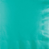Creative Converting 324771 Teal Lagoon Luncheon Napkin 3Ply, CASE of 500