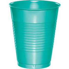 Creative Converting 324775 Teal Lagoon Premium Plastic Cups 16 Oz., CASE of 240