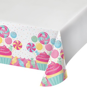 Creative Converting 324827 Candy Bouquet Plastic Tablecover 48" X 88" (Case Of 12)