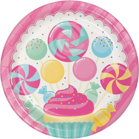 Creative Converting 324831 Candy Bouquet Dinner Plate (Case Of 12)