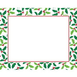 Creative Converting 325451 Décor Placemats, Holly, CASE of 144