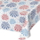 Creative Converting 327220 Patriotic Patterns Plastic Tablecover, 54" X 102" All Over Print, CASE of 12