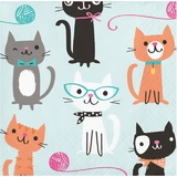 Creative Converting 328592 Purr-Fect Party Beverage Napkin (Case Of 12)