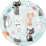 Creative Converting 328595 Purr-Fect Party Luncheon Plate (Case Of 12)