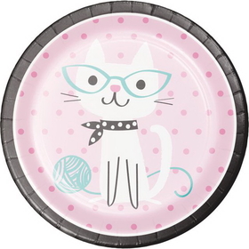 Creative Converting 328596 Purr-Fect Party Dinner Plate (Case Of 12)
