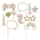 Creative Converting 329308 Unicorn Sparkle Photo Booth Prop (Case Of 6)