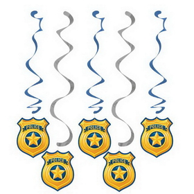 Creative Converting 329392 Police Party Dizzy Danglers Assorted, CASE of 30