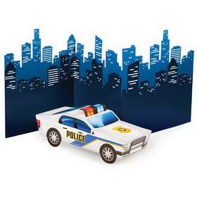 Creative Converting 329394 Police Party Centerpiece 3D Police Car, CASE of 6