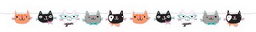 Creative Converting 329408 Purr-Fect Party Shaped Banner W/Twine (Case Of 6)