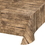 Creative Converting 329655 T/C - Brown Wood Grain Tablecover Pl 54" X 108" Aop Brown Wood (Case Of 6)