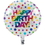 Creative Converting 331788 Rainbow Foil Bday Metallic Balloon, 18", Rainbow Foil Birthday (Case Of 10)