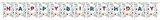 Creative Converting 331792 Rainbow Foil Bday Diy Pennant Banner, Rainbow Foil Birthday (Case Of 6)