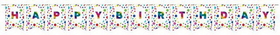 Creative Converting 331792 Rainbow Foil Bday Diy Pennant Banner, Rainbow Foil Birthday (Case Of 6)