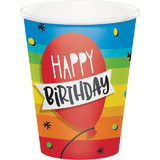 Creative Converting 332464 Hoppin' Birthday Cake Hot/Cold Cups 9Oz. (Case Of 12)