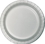 Creative Converting 332517 Shimmering Silver Luncheon Plate (Case Of 12)