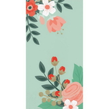 Creative Converting 332670 Modern Floral Guest Towel, 3 Ply Mint, CASE of 192