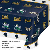 Creative Converting 333185 Notre Dame Plastic Tablecloth (Case of 12)