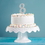 Creative Converting 335048 D&#233;cor Silver Glitter 8 Cake Topper (Case Of 12)