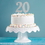 Creative Converting 335050 D&#233;cor Silver Glitter 0 Cake Topper (Case Of 12)