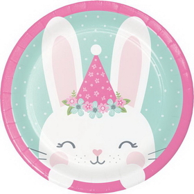 Creative Converting 336051 Birthday Bunny Luncheon Plate, CASE of 96