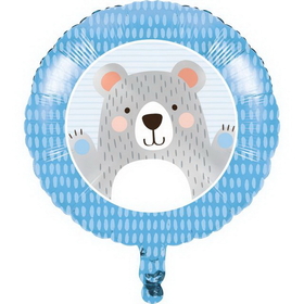 Creative Converting 336635 Birthday Bear Metallic Balloon 18", CASE of 10