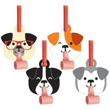 Creative Converting 336660 Dog Party Blowouts W/ Med, CASE of 48