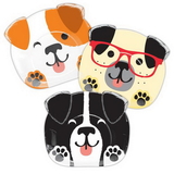 Creative Converting 336667 Dog Party Shaped Plate 9