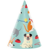 Creative Converting 336669 Dog Party Hat Child, CASE of 48