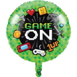 Creative Converting 336670 Gaming Party Metallic Balloon 18