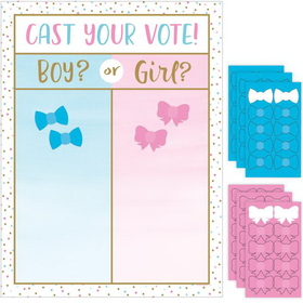 Creative Converting 336683 Gender Reveal Balloons Game, Cast Your Vote (Case Of 6)