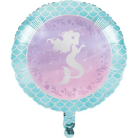 Creative Converting 336705 Mermaid Shine Metallic Balloon 18" (Case Of 10)