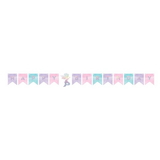 Creative Converting 336706 Mermaid Shine Shaped Banner W/ Twine, Hbd Irid (Case Of 12)