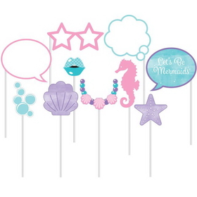 Creative Converting 336718 Mermaid Shine Photo Booth Prop (Case Of 6)