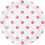 Creative Converting 337049 Dots & Stripes Candy Pink Luncheon Plate (Case Of 12)