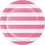 Creative Converting 337050 Dots & Stripes Candy Pink Dinner Plate (Case Of 12)