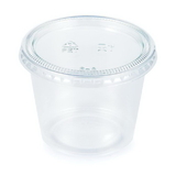 Creative Converting 338351 Clear 16Ct 5.5 Oz Portion Cups, Clear With Lid (Case Of 12)