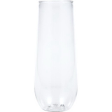 Creative Converting 338361 Clear 4Ct 9Oz Stemless Champagne Flute, Clear (Case Of 6)