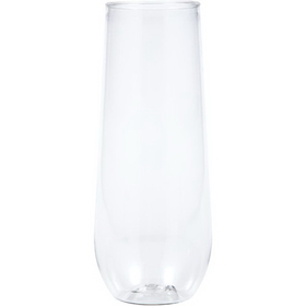 Creative Converting 338361 Clear 4Ct 9Oz Stemless Champagne Flute, Clear (Case Of 6)
