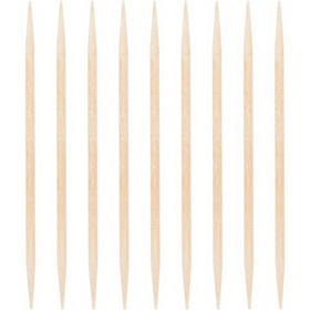Creative Converting 338385 Wood Natural 200Ct 2.5" Wood Toothpicks, Natural, In Dispenser (Case Of 12)