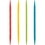 Creative Converting 338386 Wood Assorted Colors 200Ct 2.5" Wood Toothpicks, Asstd Clr, Dispenser (Case Of 12)