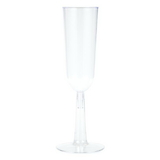 Creative Converting 338424 Clear 4Ct 7 Oz Champagne Flute, Clear (Case Of 12)