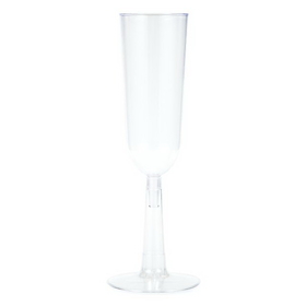 Creative Converting 338424 Clear 4Ct 7 Oz Champagne Flute, Clear (Case Of 12)