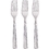 Creative Converting 339404 Metallic Silver Hammered 24Ct Forks Only, Silver Hammered (Case Of 12)