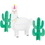 Creative Converting 339588 Llama Party 3D Centerpiece Hc Shaped With Cacti, CASE of 6