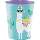 Creative Converting 339589 Llama Party Plastic Keepsake Cup 16 Oz., CASE of 12
