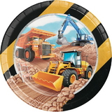 Creative Converting 339791 Big Dig Construction Dinner Plate (Case Of 12)