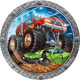 Creative Converting 339802 Monster Truck Rally Dinner Plate (Case Of 12)