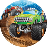 Creative Converting 339803 Monster Truck Rally Luncheon Plate (Case Of 12)