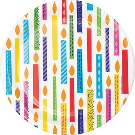 Creative Converting 339854 Bright Birthday Luncheon Plate (Case Of 12)